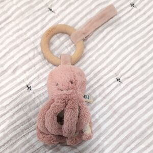 Jellycat Odell Octopus Wooden Ring Toy - Retired